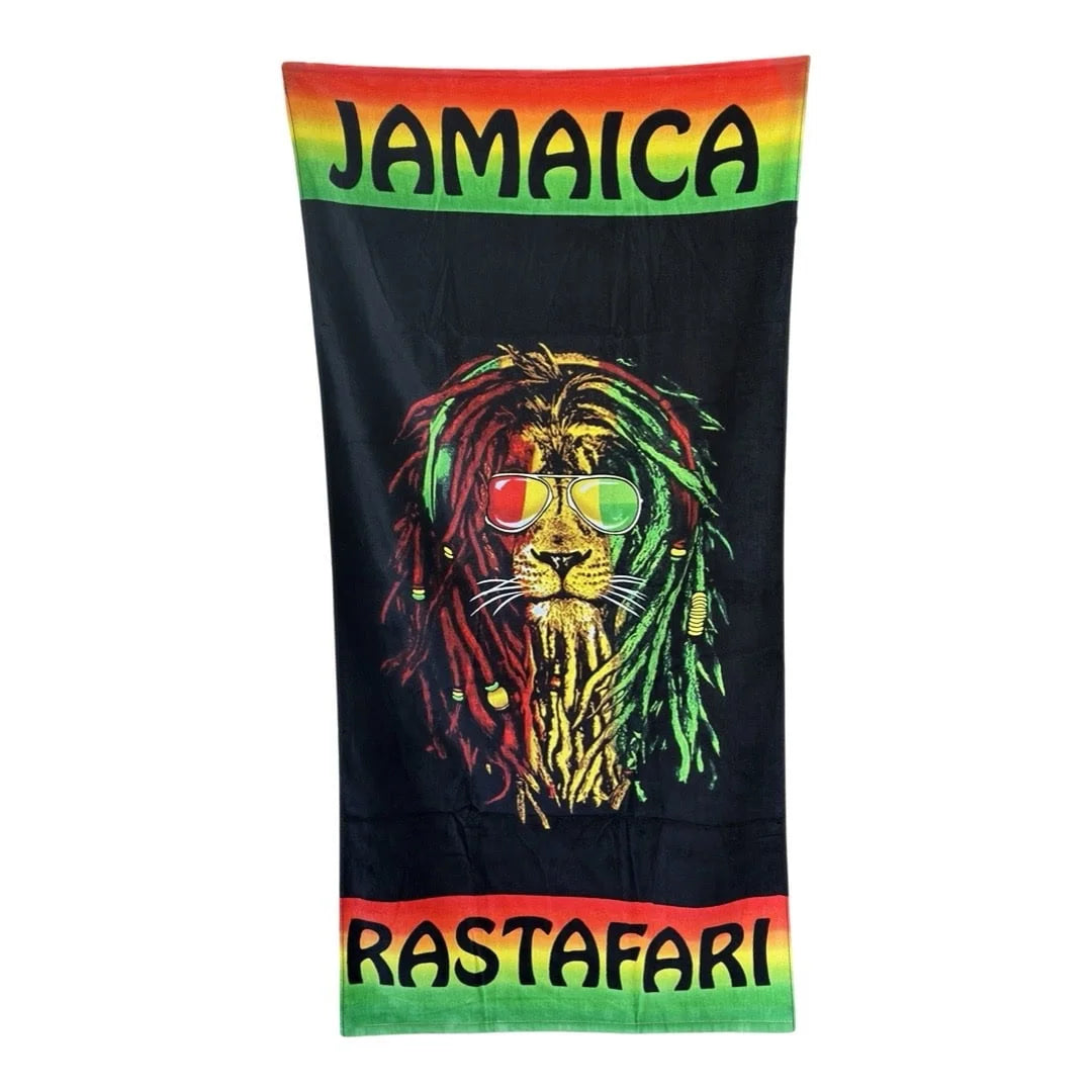 Beach Towel Jamaican Designs Cotton - 2