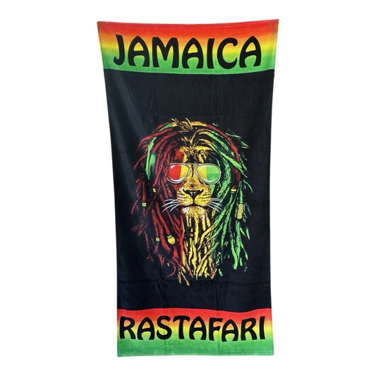 Beach Towel Jamaican Designs Cotton - 2