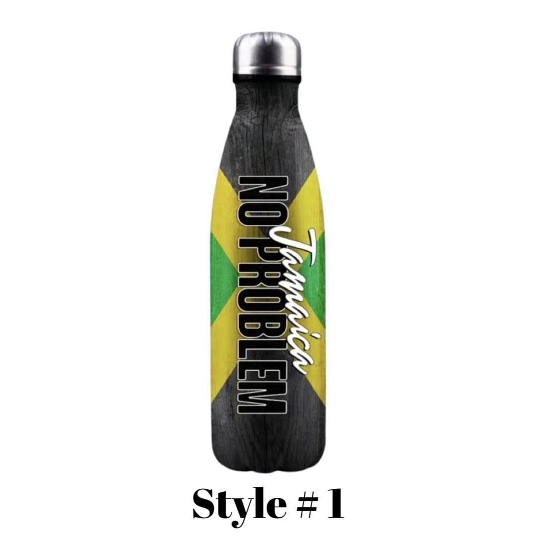 Botellas de viaje térmicas con diseños jamaicanos - 1