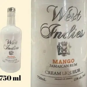 West Indies Mango Jamaican Rum Cream Liqueur 750 ml