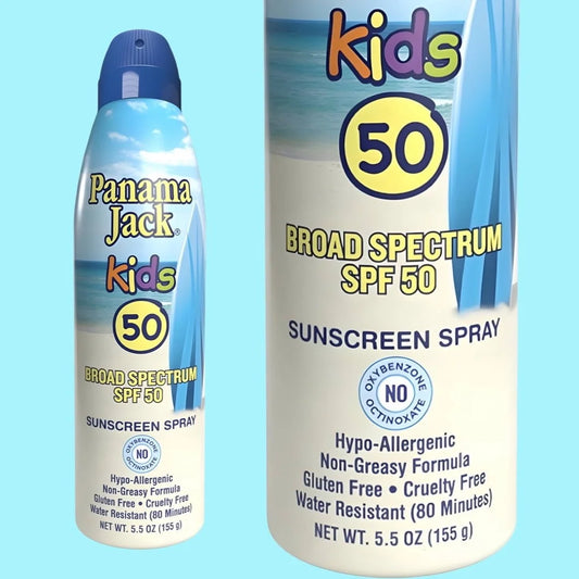 Kids Sunscreen Spray Panama Jack 50 SPF 5.5 oz.
