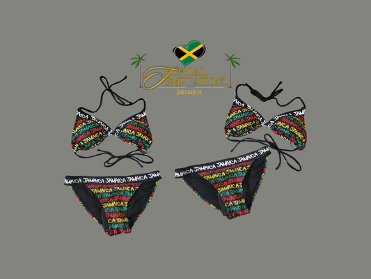 Jamaica Rasta Print 2 pcs Swimwear