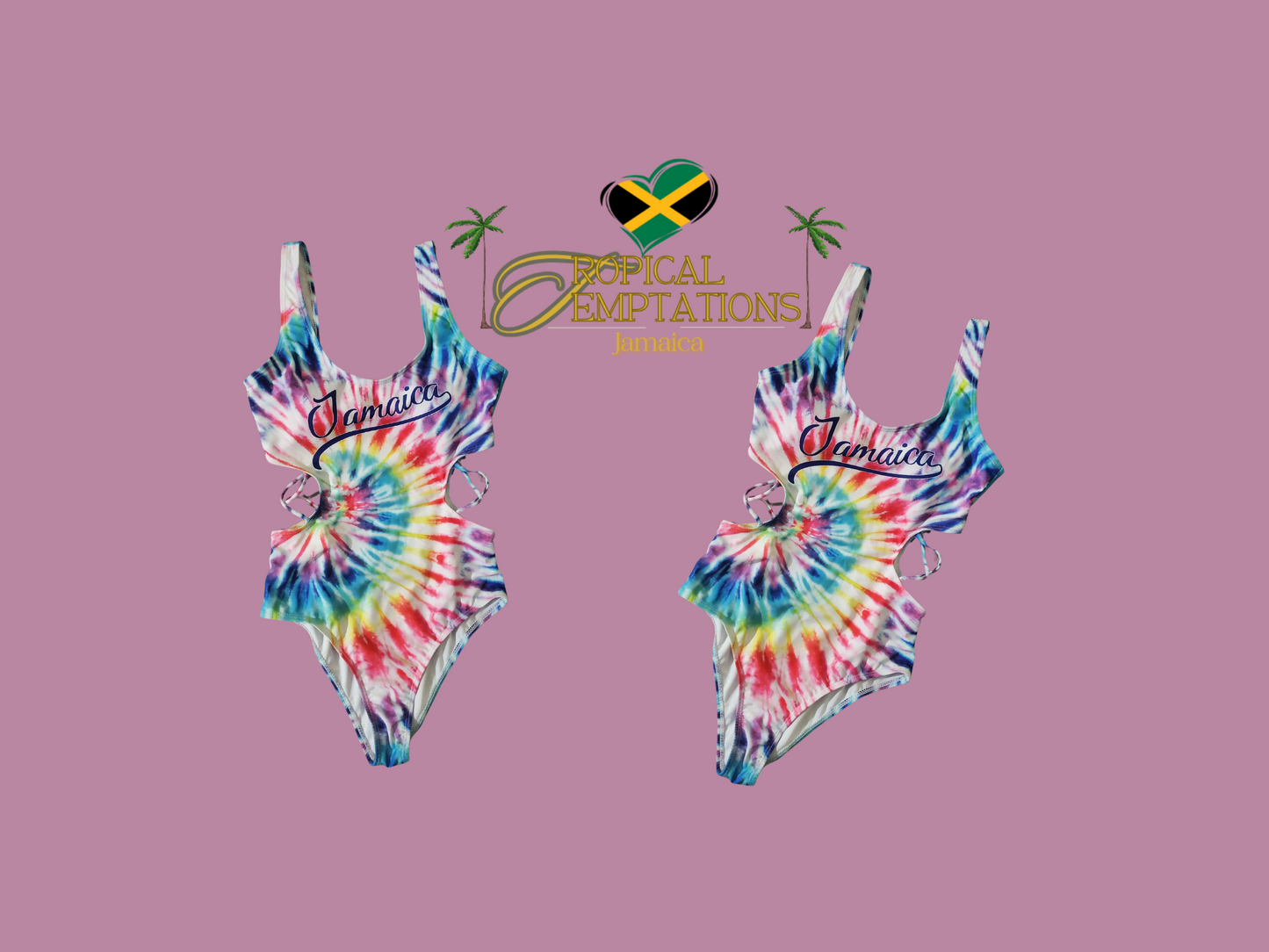 Jamaica Tie Die Bodysuit Swimwear