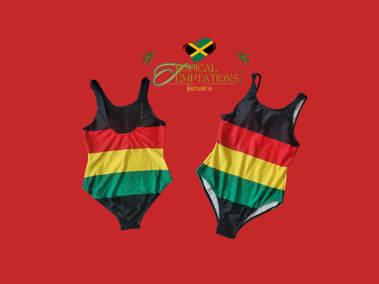 Jamaica Rasta Colors Bodysuit Swimwear