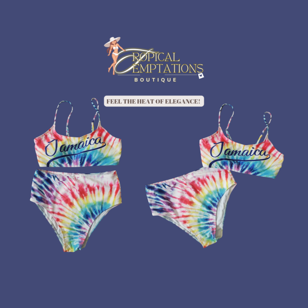 Jamaica Tie Die 2 pcs Swimwear