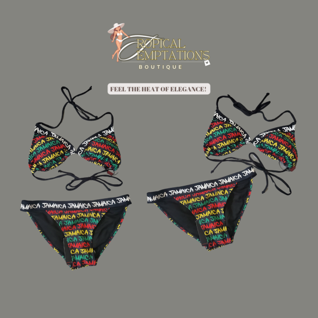 Jamaica Rasta Print 2 pcs Swimwear
