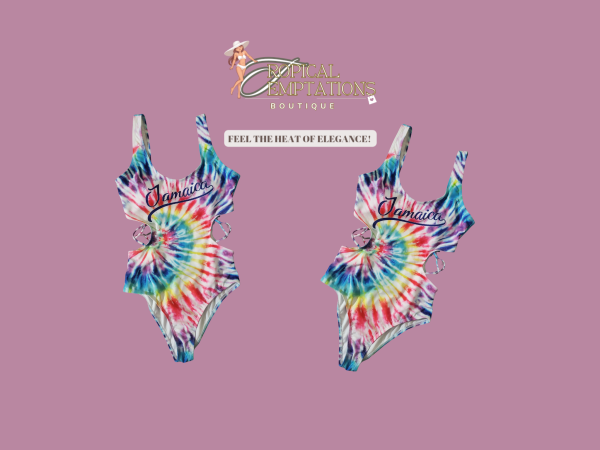Jamaica Tie Die Bodysuit Swimwear