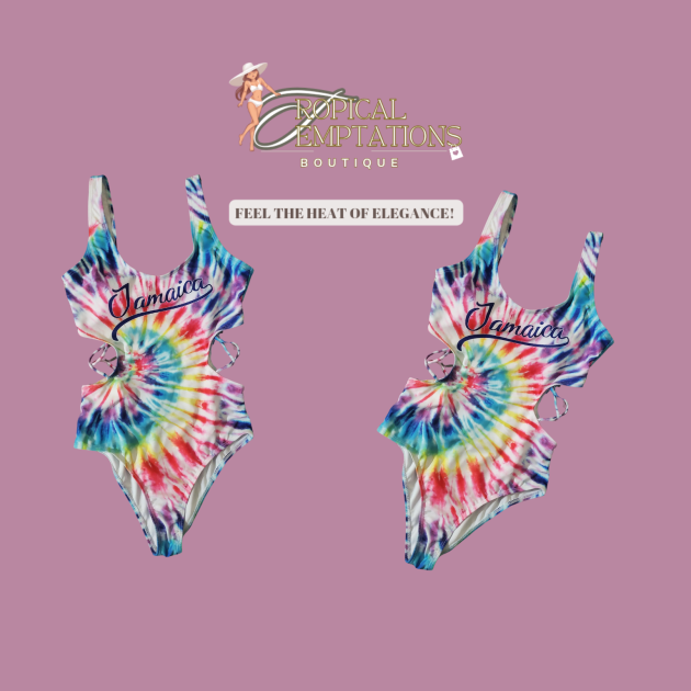 Jamaica Tie Die Bodysuit Swimwear