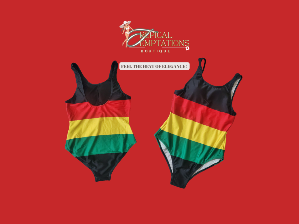 Jamaica Rasta Colors Bodysuit Swimwear