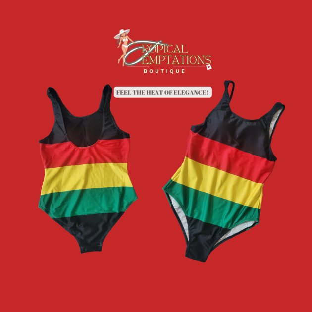 Jamaica Rasta Colors Bodysuit Swimwear