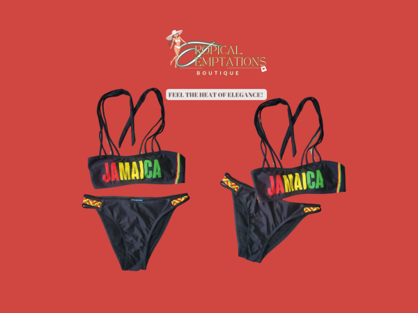 Jamaica Rasta Color Print 2 pcs Swimwear