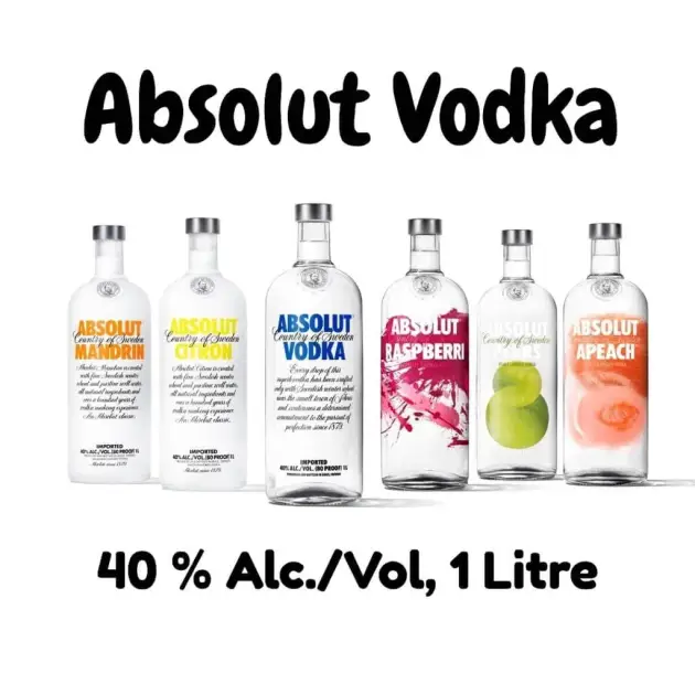 Absolut Vodka 1 Ltr