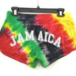 Booty Shorts-Jamaica Tie Dye Rasta colors - Image 2